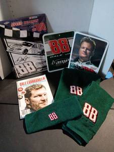 lot 145 image: Dale Jr #88 memorabilia & towel set