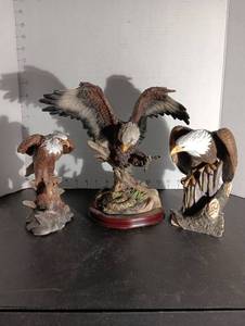lot 152 image: Eagle figures