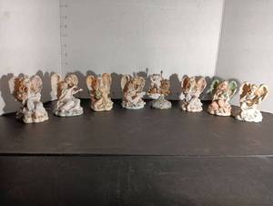 lot 156 image: Angel figures set & more