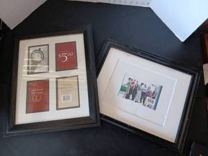 lot 205 image: Wood Picture Frames (no glass in one)