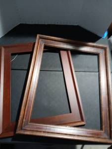 lot 228 image: 2 Wood Picture Frames (without glass and backing) 24x20
