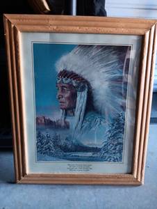 lot 308 image: Indian picture wframe 24x19