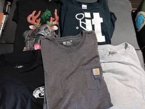 lot 406 image: T Shirts.  Large, 3X and 4X