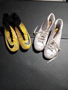 lot 448 image: Nike cleats and shoes