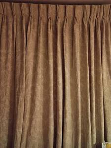 lot 600 image: Drapes.  Very heavy.  4 panels approximately 54 x 84 each