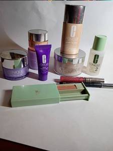 lot 611 image: Clinique Products.  Cleanser, Foundation, Powder, Eye Shadow and more