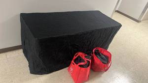 lot 833 image: Bundle of 12 Fitted Table Clothes For 8ft & 6ft Folding Tables - 8 6ft & 4 8ft - All Polyester (TABLE NOT INCLUDED)