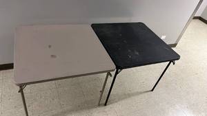lot 890 image: 2 Folding Card Tables