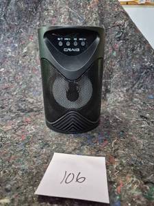 lot 6 image: Craig CMA3537 Portable Bluetooth Speaker