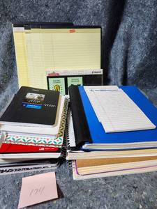 lot 74 image: School Supply Bundle - Notebooks and Legal Pads