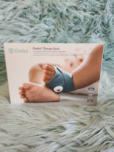 lot 235 image: Owlet - Dream Sock FDA-Cleared Smart Baby Monitor with Live Health Readings and Notifications - Deep Sea Green - Appears Lightly Used - Not Tested