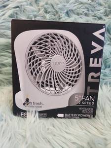 lot 243 image: Treva 5-inch Battery Powered Portable Fan