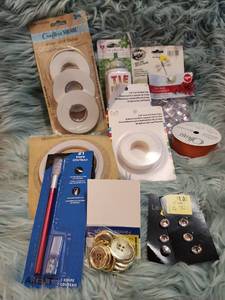 lot 250 image: Crafting Supply Bundle with Pop Dot Tape and Tools