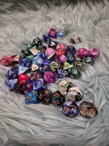 lot 303 image: Mixed Polyhedral Dice Set