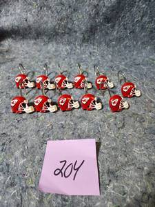 lot 404 image: Kansas City Chiefs NFL Helmet Shower Curtain Hooks Set