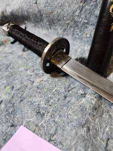 lot 406 image: Japanese Dragon Tanto Knife with Scabbard