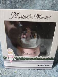 lot 419 image: Martha on the Mantel Holiday Snow Globe Set