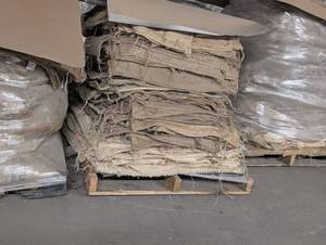 lot 1008 image: Burlap Coffee Sacks - Bulk Lot pallet Great for Landscaping
