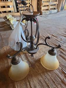 lot 12509 image: Art Deco Style Ceiling Light Fixture