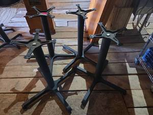 lot 12525 image: 29in Commercial Restaurant Table Base - Set of 4