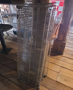 lot 12536 image: ULINE Commercial Chrome Wire Shelving Parts - Set of 6