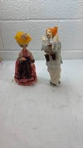 lot 34 image: Decorative Character Dolls Set of 2