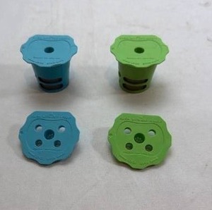 lot 44 image: Coffee Caps Set - Blue and Green