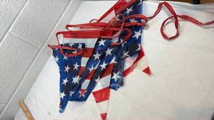 lot 93 image: American Flag Pennant Banner