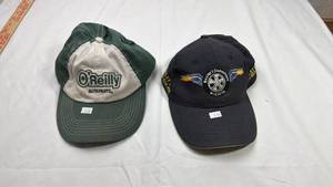 lot 127 image: OReilly Auto Parts & Cooper Tires Baseball Cap Set
