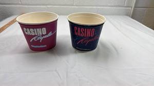 lot 131 image: Royal Caribbean Casino Royale Paper Cups
