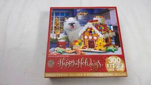 lot 178 image: Master Pieces Happy Holidays 300 Piece Puzzle