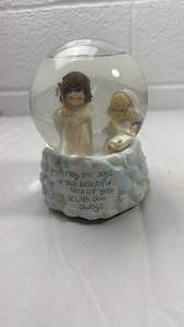 lot 187 image: Precious Moments Snow Globe Music Box