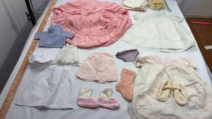 lot 208 image: 1950s Baby Doll Clothing and Accessories Set