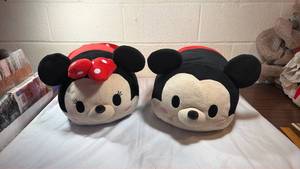 LARGE Disney Tsum Tsum Mickey & Minnie Mouse Plush Set