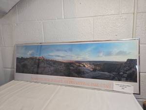lot 223 image: Sunset on Fiery Furnace Arches National Park Framed Panorama