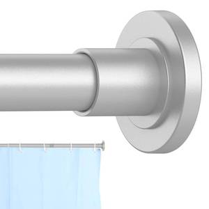 lot 24 image: CorkLatta Silver Shower Curtain Rod 31 to 68 Inch,1 Inch Diameter Adjustable Spring Tension Stainless Steel Telescoping Rod,Easy Install,No Rust - Retail $14