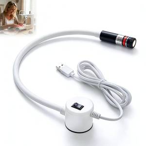 lot 32 image: Magnetic Positioning Quilting Light for Sewing Machine, Sewing Red Guide for Straight Stitching, Quilting Red Light with Crosshair, Adjustable Hands-Free Precision Sewing and Quilting Aid Tool - Retail $22