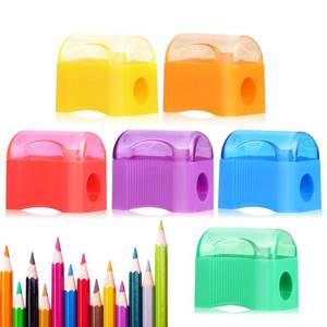 lot 39 image: Adorox 144 Pack Assorted Colors �� Plastic Handheld Pencil Sharpener for Classroom, School, Office, Kids�� Party Favors & Art Supplies - Retail $12