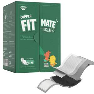 lot 45 image: PAWPANG Copper Fit Mate Washable Male Dog Belly Band Kit �� 1 Reusable Male Wrap with 15 Dog Diaper Liners, Ideal for Senior Dogs, Incontinence, and Marking, XS - Retail $21