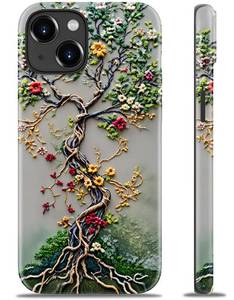 lot 48 image: LUXMERRY for iPhone 13 Case Cute - Wireless Charging Compatible - Dual-Layer Hard Shell  Silicone Cover - Protective Phone Case Aesthetic Trendy Designs for Women - Tree of Life - Retail $16