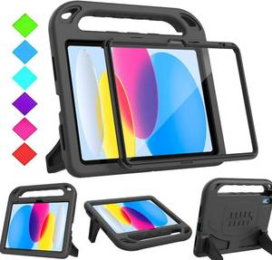 lot 56 image: BMOUO Kids Case for iPad 11th Generation (A16) 11 Inch 2025iPad 10th Generation 10.9 2022 - with Built-in Screen Protector, Shockproof Handle Stand iPad 11th10th Generation Case for Kids, Black - Retail $19
