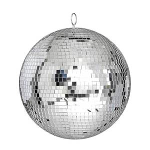 lot 63 image: Alytimes Mirror Disco Ball - 8-Inch Cool and Fun Silver Hanging Party Disco Ball ��Big Party Decorations, Party Design - Retail $18