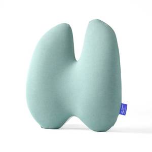 lot 83 image: C CUSHION LAB Extra Dense Lumbar Pillow - Patented Ergonomic Multi-Region Firm Back Support for Lower Back Pain Relief - Lumbar Support Cushion with Strap for Office Chair, Car, Sofa - Wellness Green - Retail $67