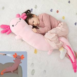 lot 88 image: MaoGoLan Giant Axolotl Plush Body Pillow for Girls, Hot Pink Axolotl Stuffed Animal for Kids Adults, Large Salamander Plush Glow in The Dark, Holiday Birthday Christmas Valentines Gifts - Retail $47
