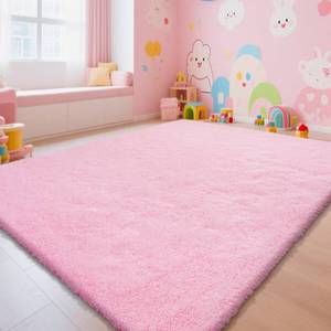 lot 89 image: Pink Fluffy Rug Shaggy Area Rug, 6x9 Area Rugs for Girls Bedroom, Big Soft Shaggy Bedside Non-Slip Plush Dorm Nursery Kids Carpet Home Decor Aesthetic - Retail $23