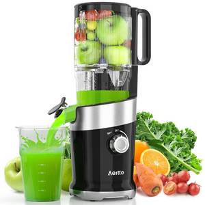 Cold Press Juicer,Aeitto Masticating Juicer Machines with Wide Feed Chute - Retail: $90