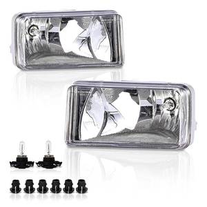 lot 120 image: VPIMOZO Fog Lights Clear Lens Compatible with 2007 2008 2009 2010 2011 2012 2013 2014 Chevy Silverado 07-13 AvalancheSuburban 07-15 Tahoe 2015 Suburban With Bulbs Fog light kit 1 Pair - Retail $29