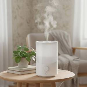 lot 134 image: Humidifiers for Bedroom Top Fill 3L Cool Mist Humidifier for Large Room Low Noise Air Humidifier for Houseplants,Nursery 25H Runtime with Night Light - Retail $29