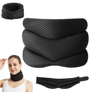lot 152 image: Neck Brace for Sleeping, Neck Brace, Neck Pain and Support, Adjustable Soft Foam Neck Braces for Men & Women, Ergonomic Design for Comfortable Sleep - Retail $8