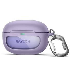 lot 158 image: SURITCH Case for Raycon Everyday Earbuds (2024 Edition), Shockproof Magnetic Case for Raycon Bluetooth True Wireless in-Ear Buds Headphones, Protective Cover with Magnetic Lid Lock & Carabiner, Purple - Retail $16
